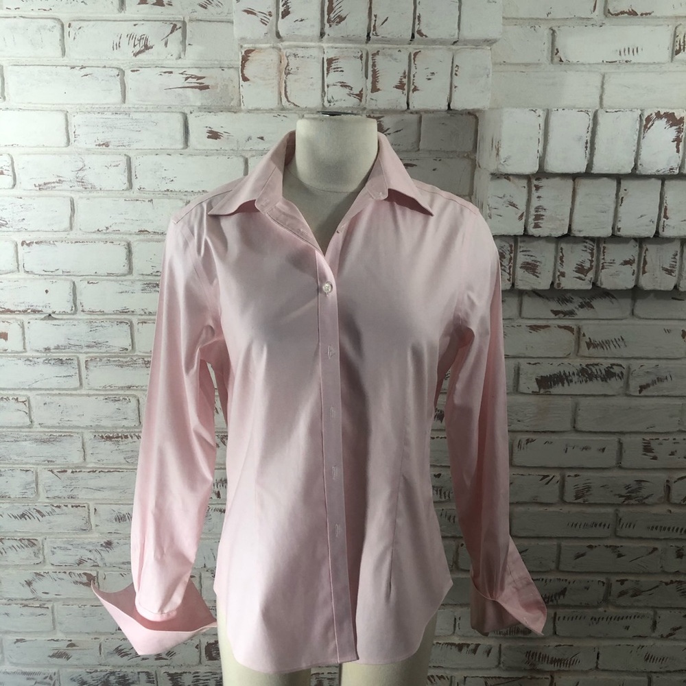 Brooks Brothers Pink Fitted Non-iron Stretch shirt